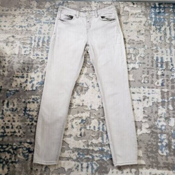 Seven7 Jeans High Rise Skinny Women's Light Grey Wash Size 28 - Picture 1 of 11